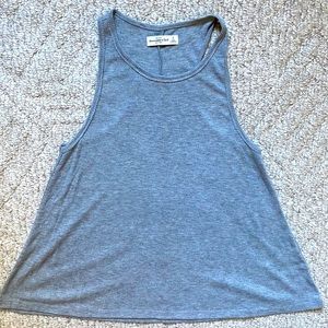 ABERCROMBIE & FITCH gray racer back tank